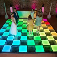 Magnet Disco 3D Mirror DJ RGB Starlit Dance Floor Tiles Display